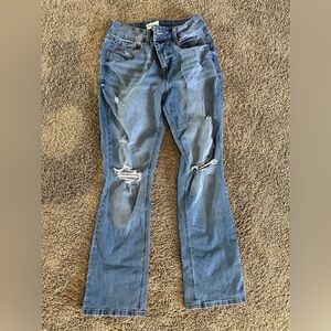 Women's Maurice’s Distressed Slim Boot High Rise Jeans